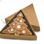 Piernik - choinka w trójkątnym pudełku - prezent